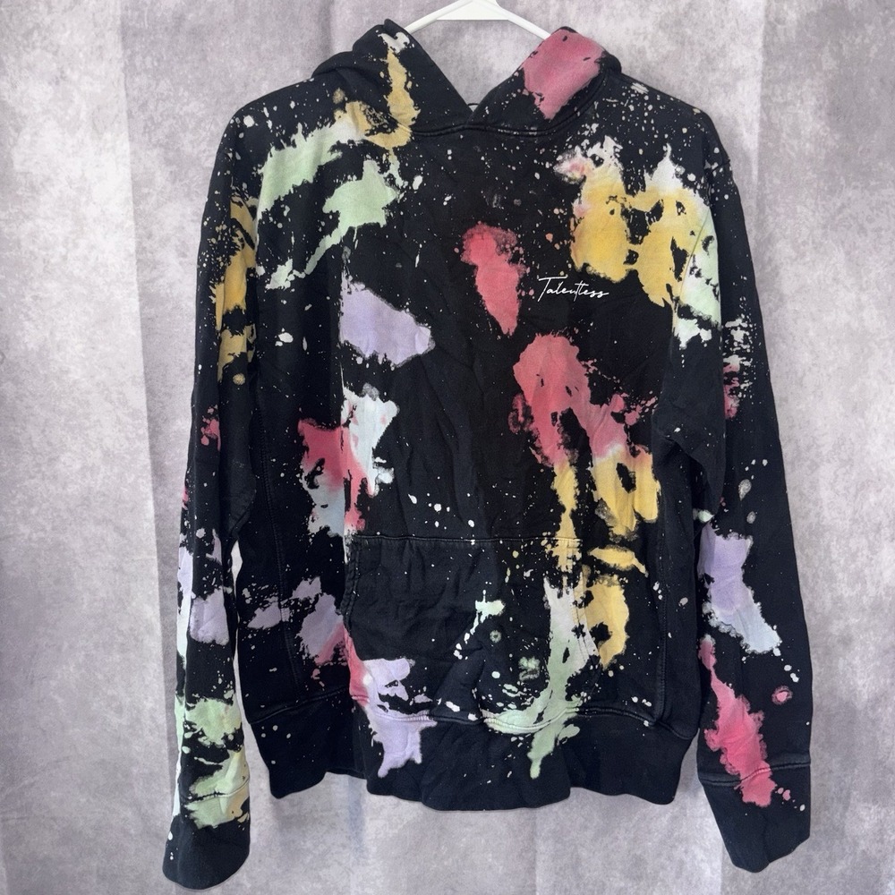 Men's/Women's Talentless Hoodie Sweatshirt‎ Small Tie Dye Pink Purple  Black Y2K